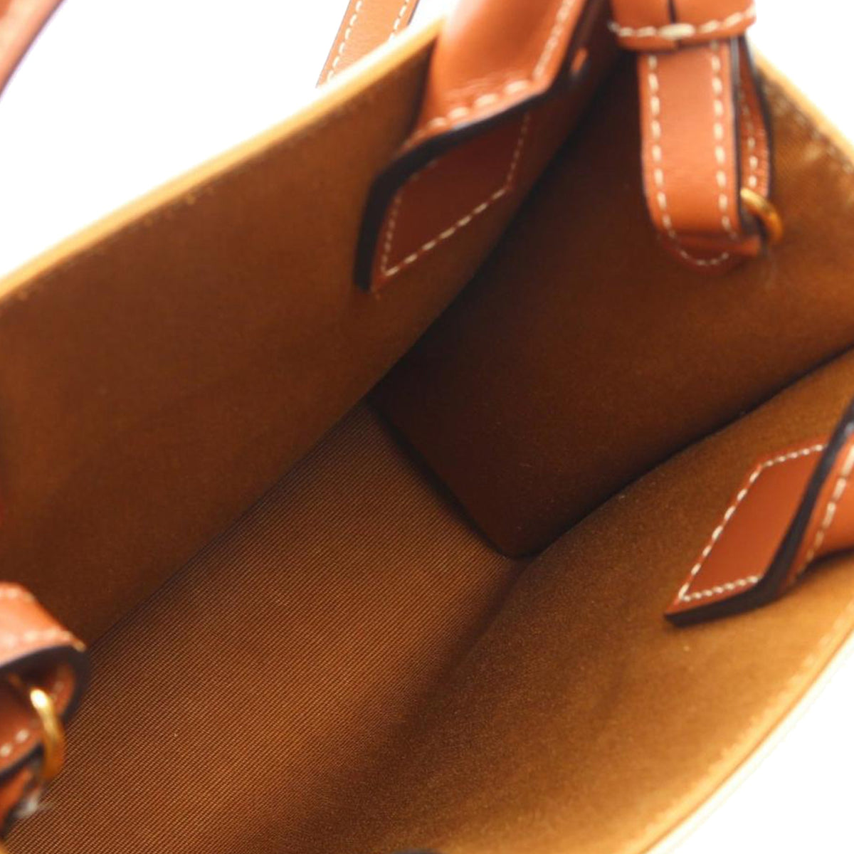 Celine Mini Triomphe Coated Canvas Vertical Cabas Satchel