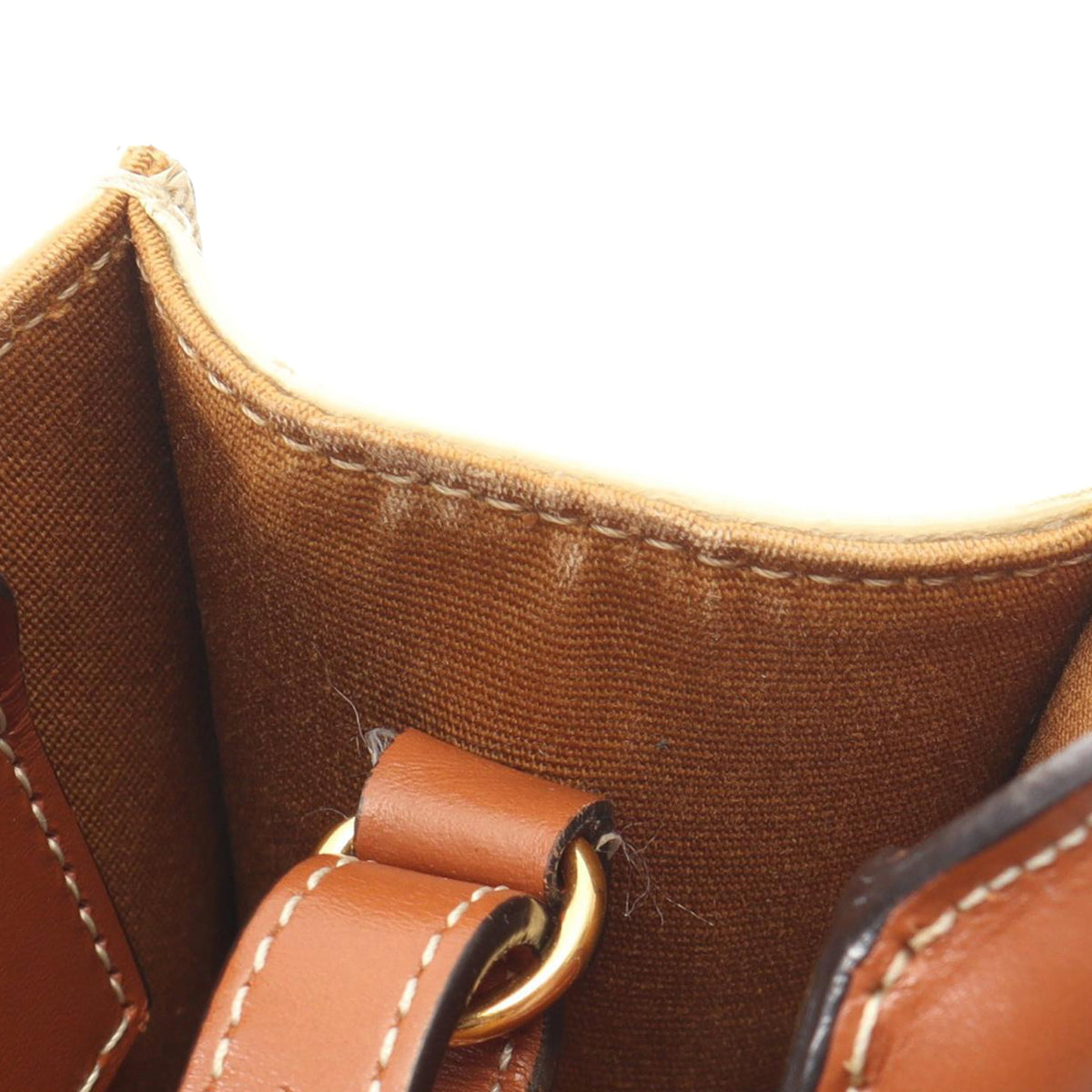 Celine Mini Triomphe Coated Canvas Vertical Cabas Satchel