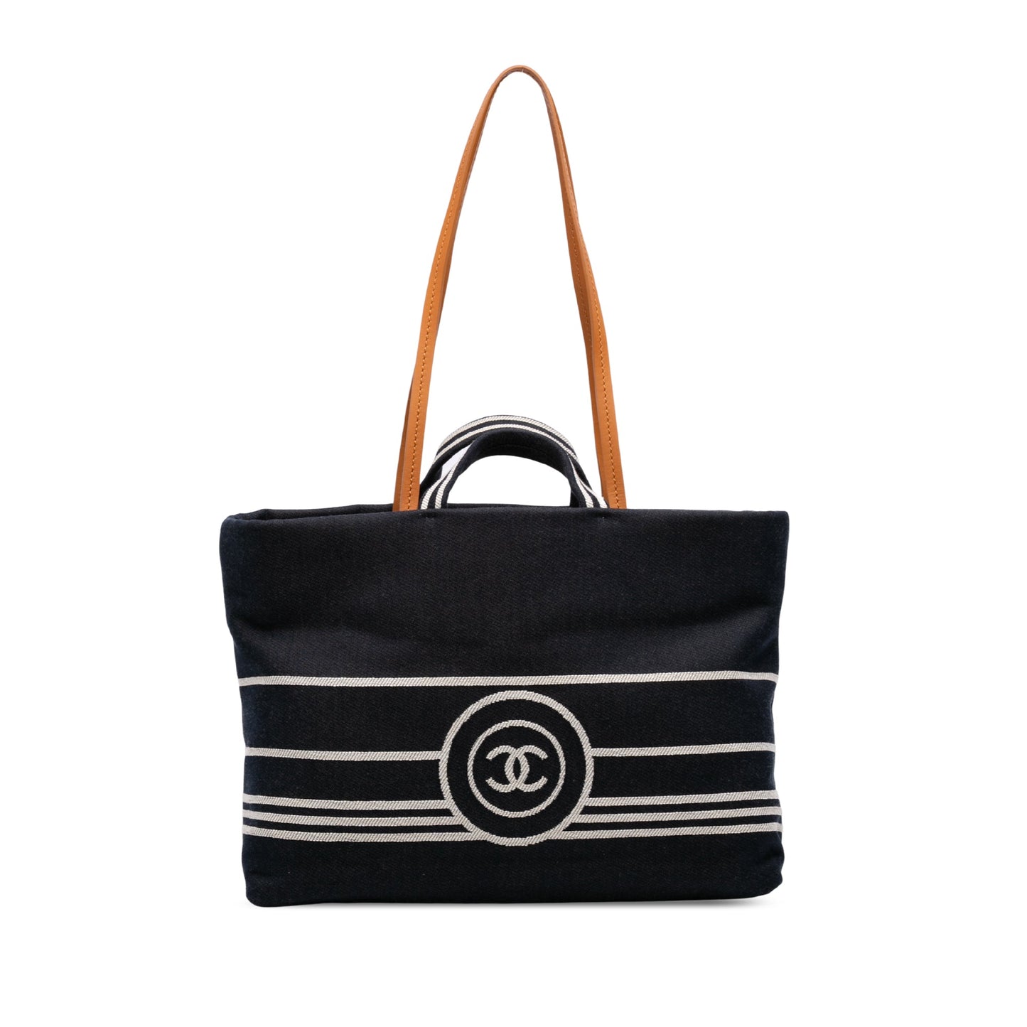 Chanel CC Large Denim Shopping Tote