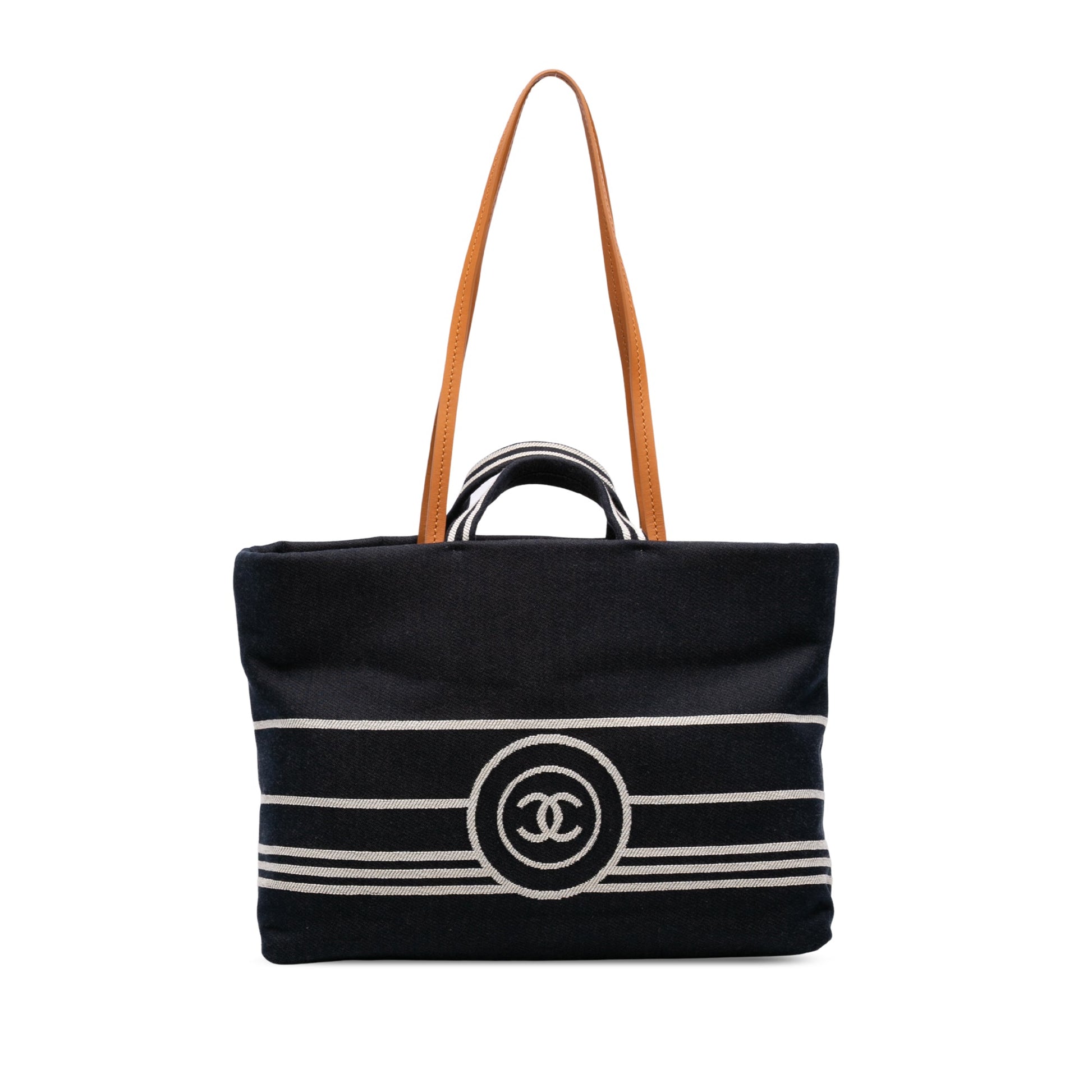 Chanel CC Large Denim Shopping Tote