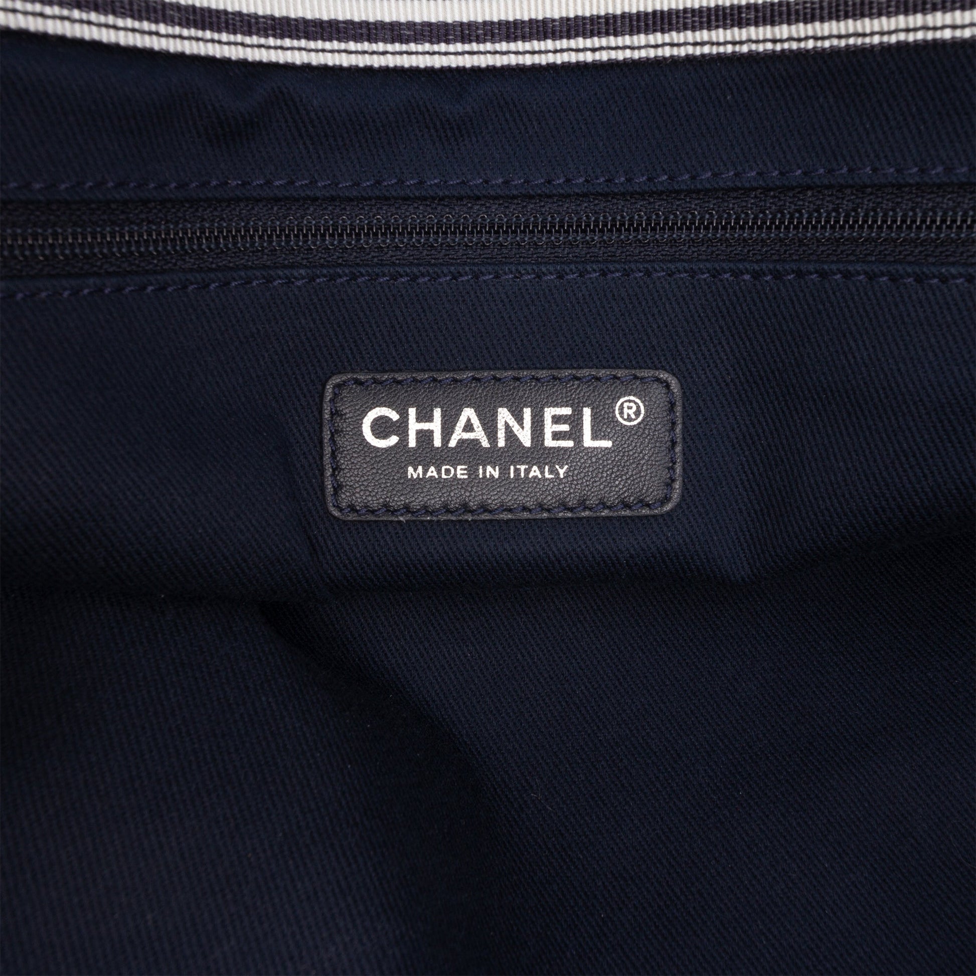 Chanel CC Large Denim Shopping Tote