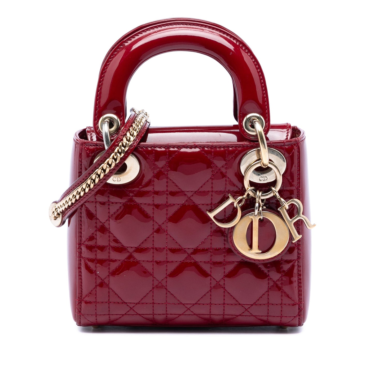 Dior Mini Patent Cannage Lady Dior