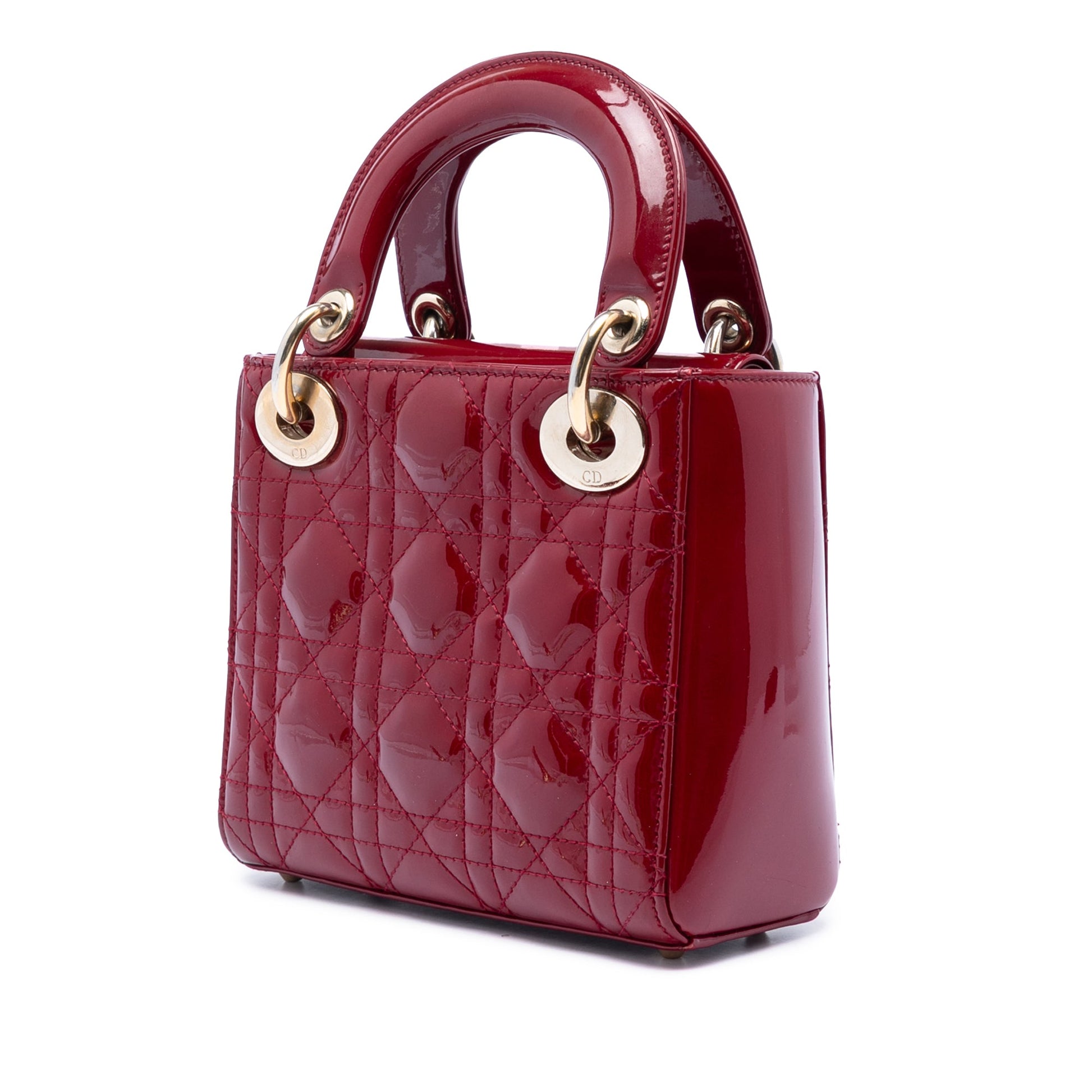 Dior Mini Patent Cannage Lady Dior