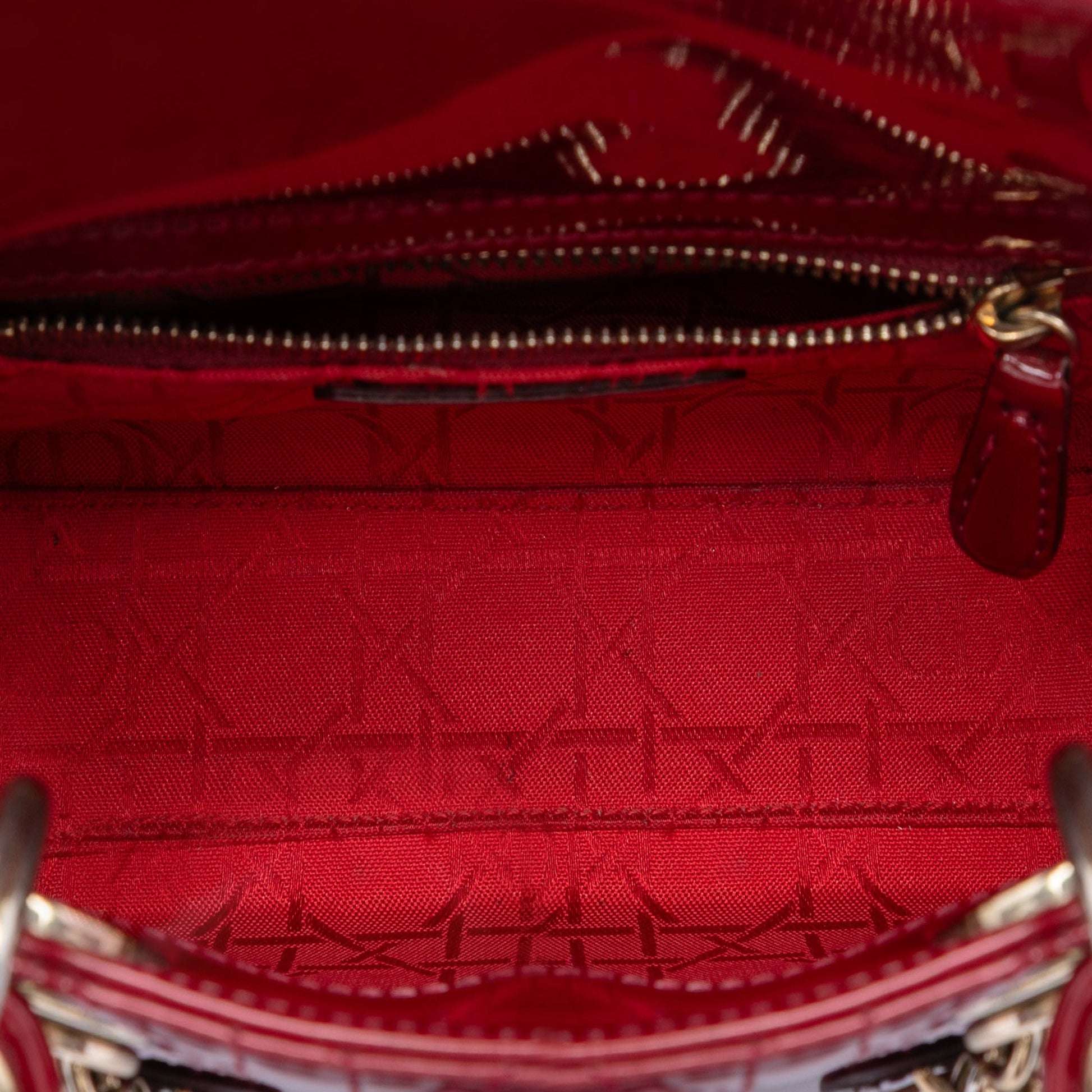 Dior Mini Patent Cannage Lady Dior