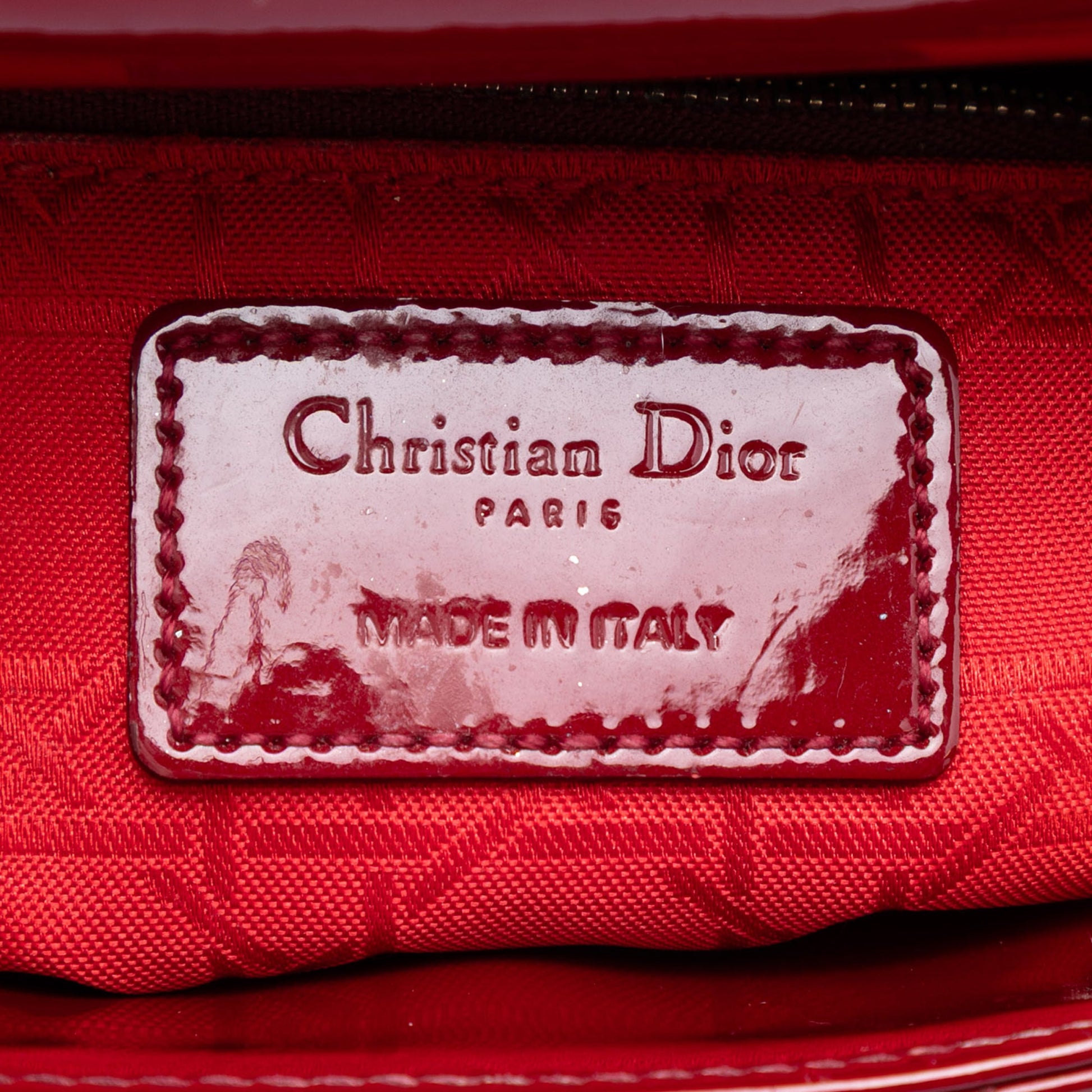 Dior Mini Patent Cannage Lady Dior