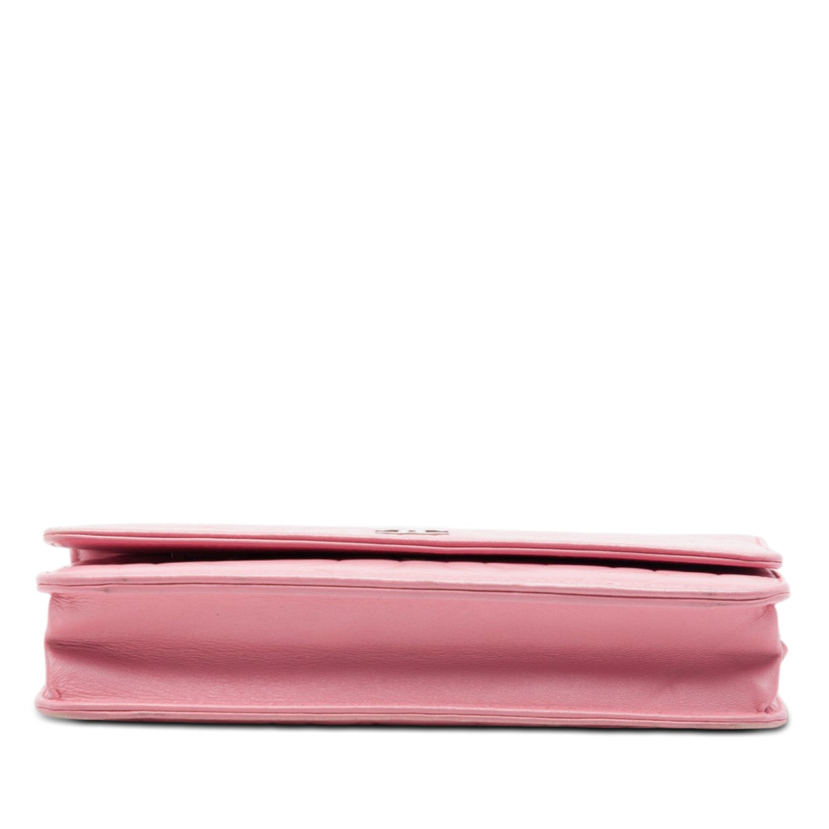 Chanel CC Embossed Lambskin Camellia Wallet On Chain
