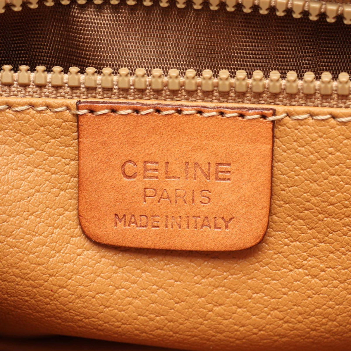 Celine Macadam Coated Canvas Crossbody — Brown