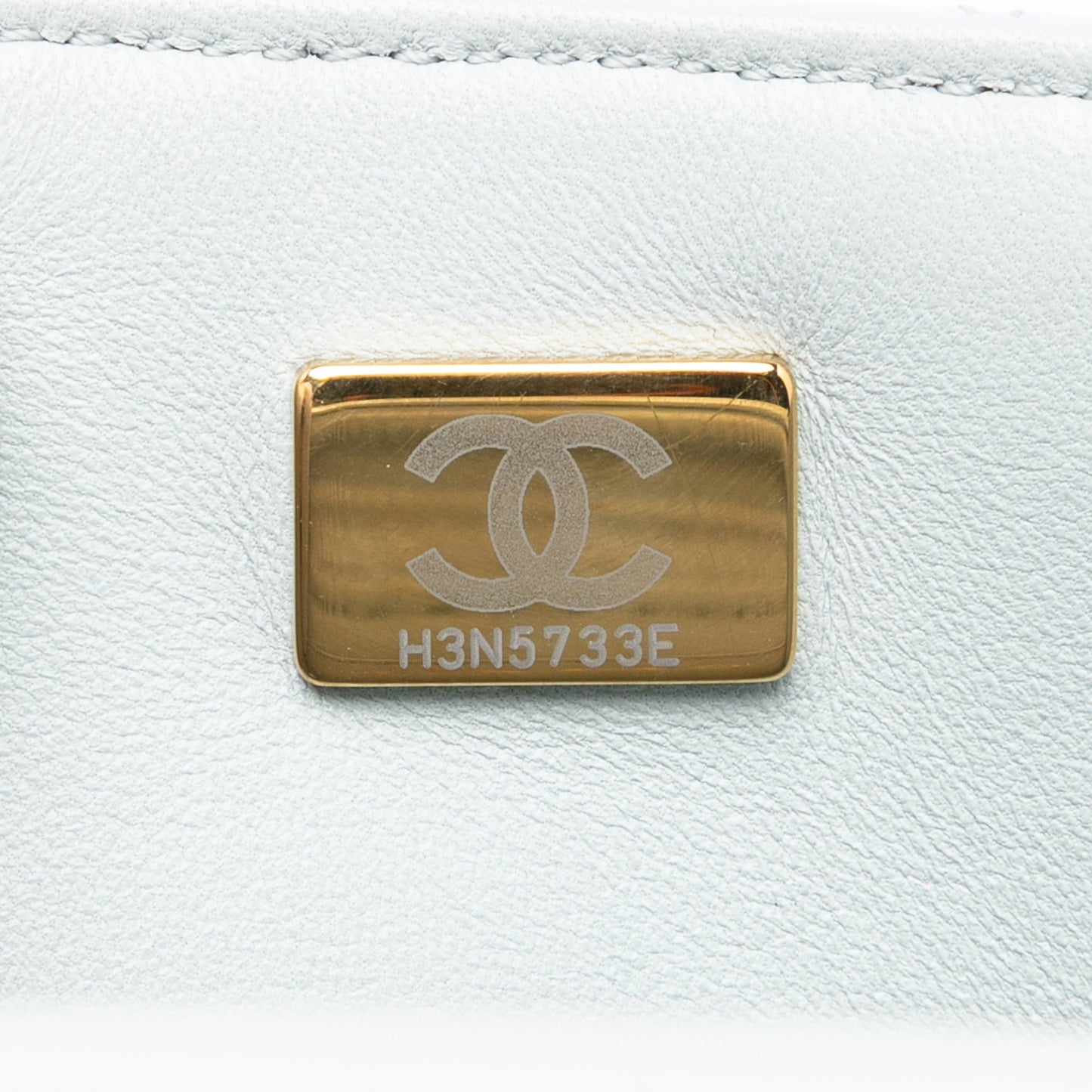 Chanel Mini Square Grained Calfskin Chain Flap