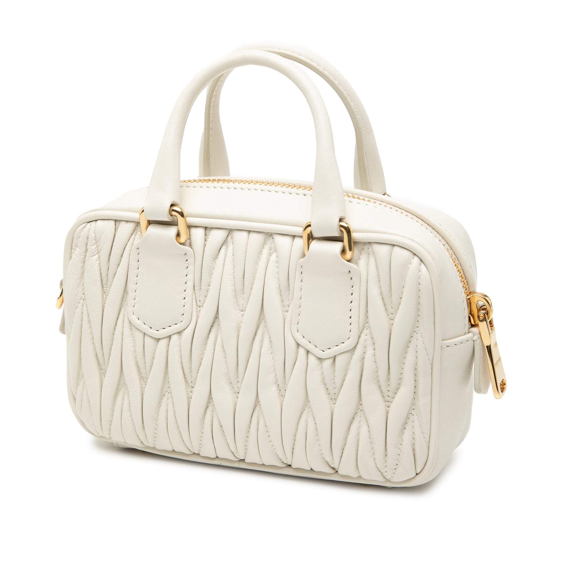 Miu Miu Mini Matelasse Nappa Arcadie Satchel