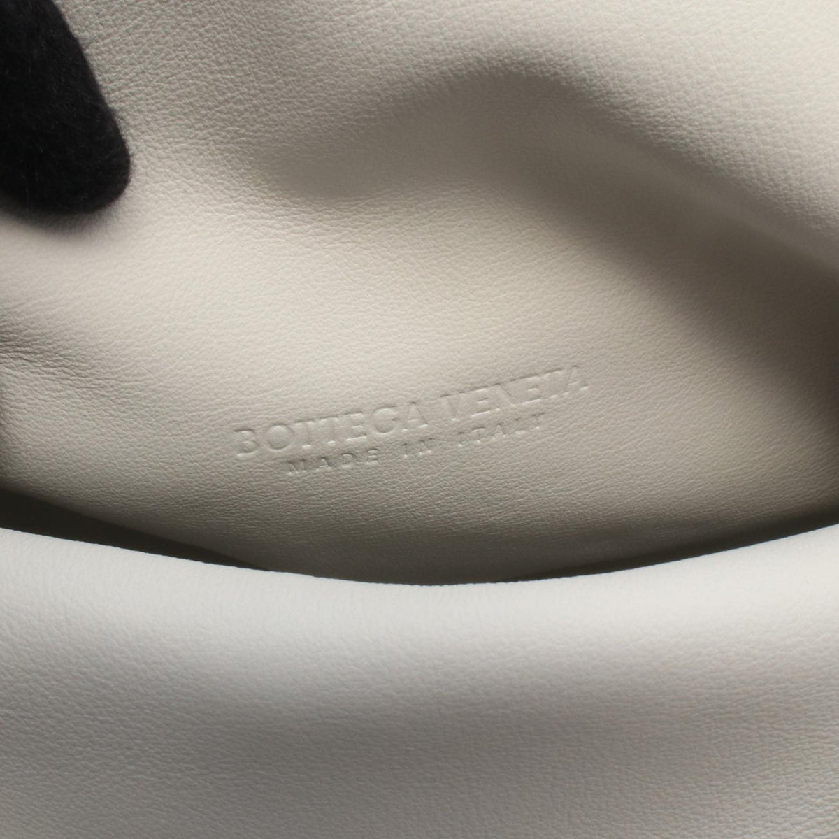 Bottega Veneta Lambskin Trine Fold Over Clutch — White
