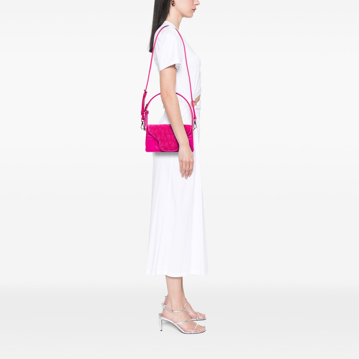 Valentino La Petit Leather Trimmed Toile Deuxieme Iconographe Satchel
