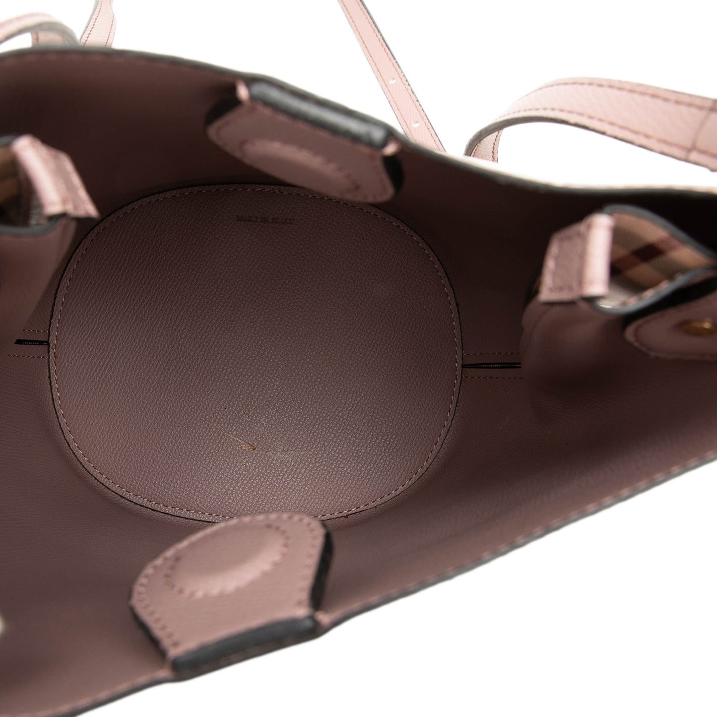 Burberry Haymarket Check Coated Canvas Lorne Bucket Bag