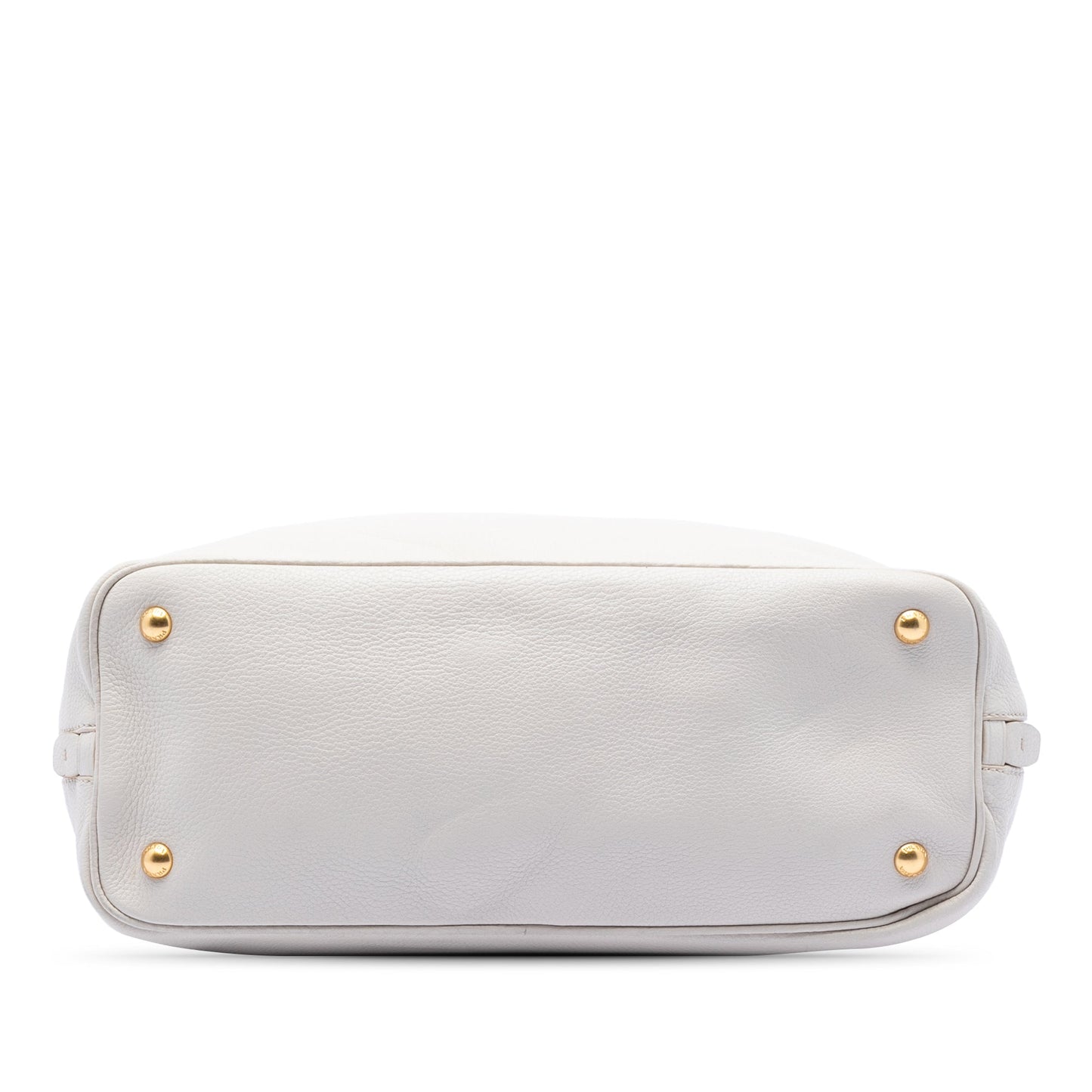 Prada Vitello Daino Side Zip Open Convertible Tote