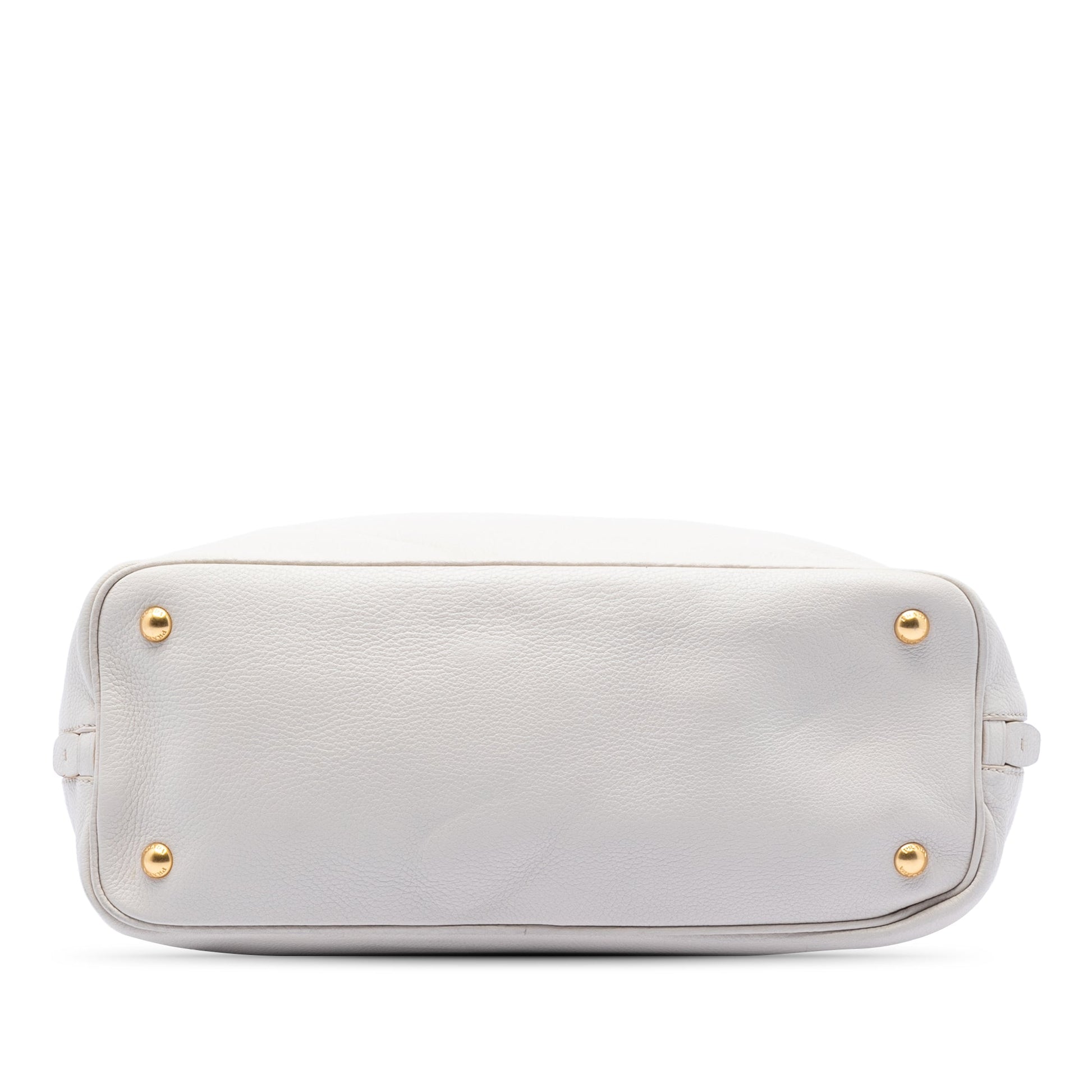 Prada Vitello Daino Side Zip Open Convertible Tote