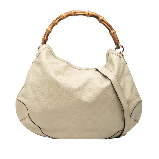 Gucci Guccissima Peggy Bamboo Satchel
