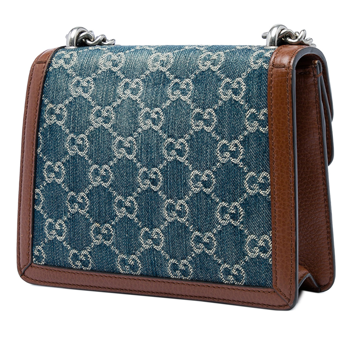 Gucci Small GG Denim Dionysus Crossbody — Blue