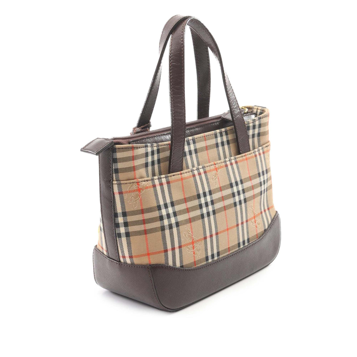 Burberry Haymarket Check Canvas Handbag