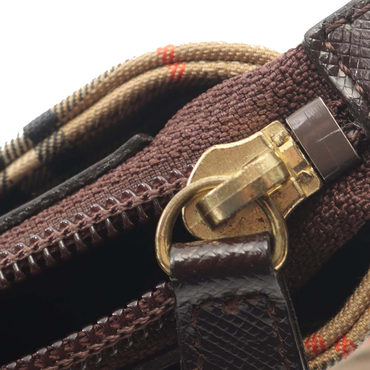 Burberry Haymarket Check Canvas Handbag