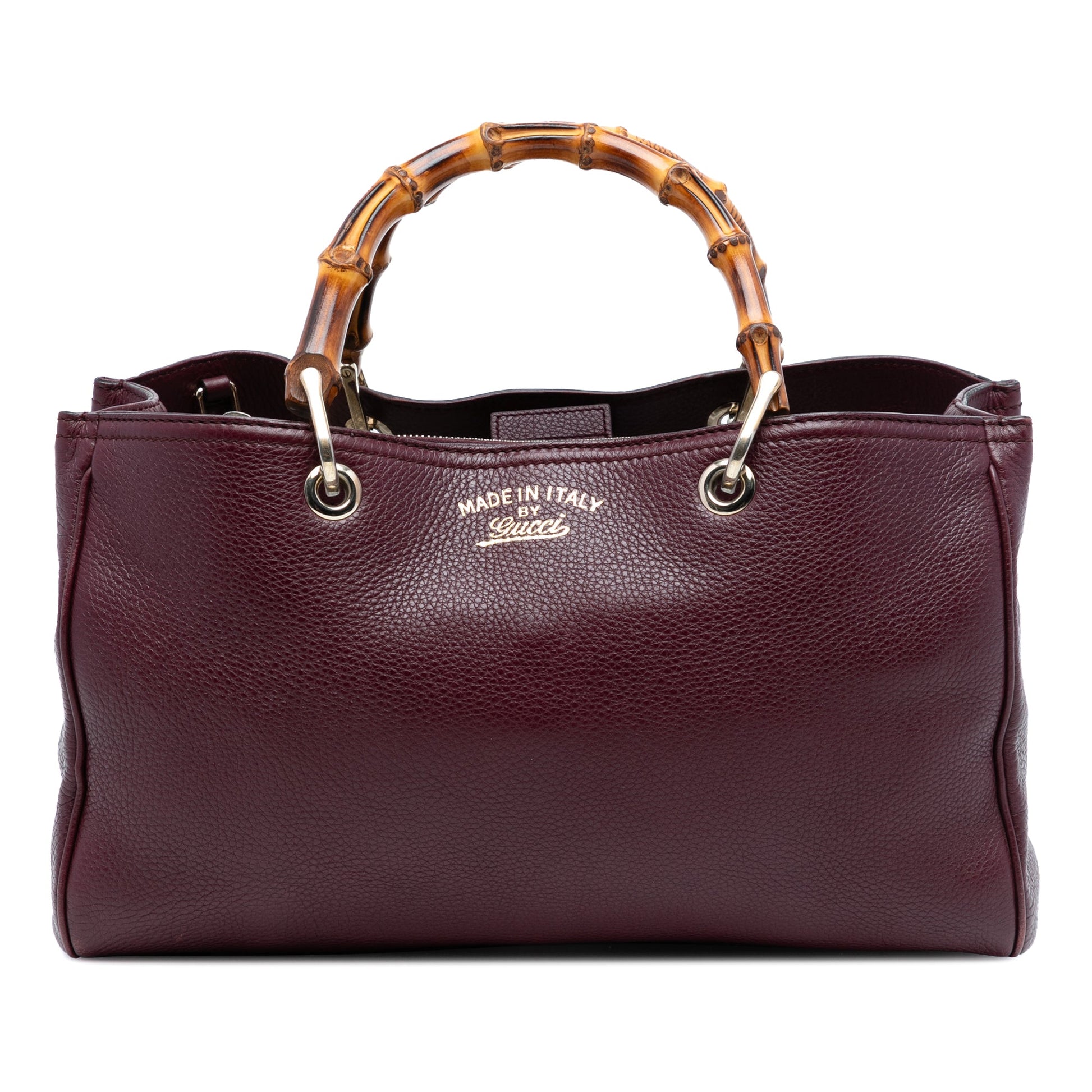 Gucci Medium Calfskin Bamboo Shopper Satchel