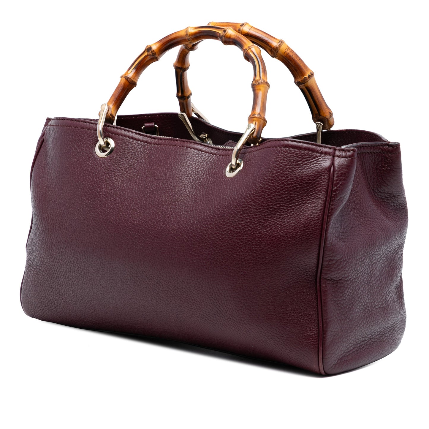 Gucci Medium Calfskin Bamboo Shopper Satchel