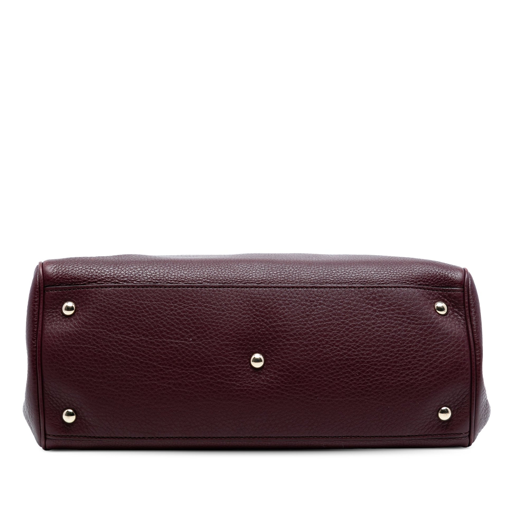 Gucci Medium Calfskin Bamboo Shopper Satchel