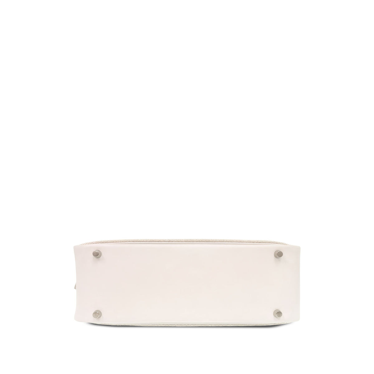 Hermès Courchevel and Toile Plume 32 — White