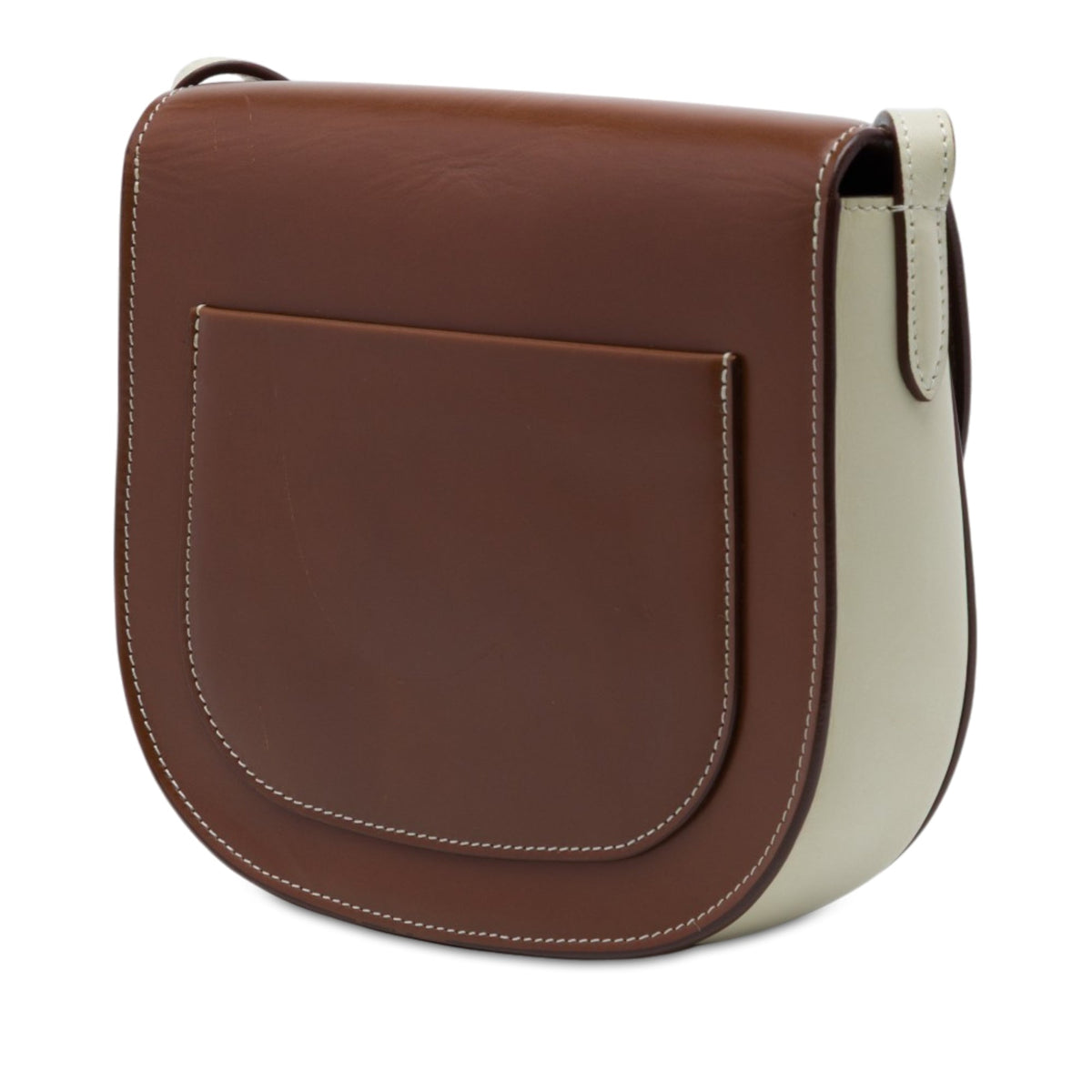 Celine Small Bicolor Glazed Calfskin Trotteur Crossbody