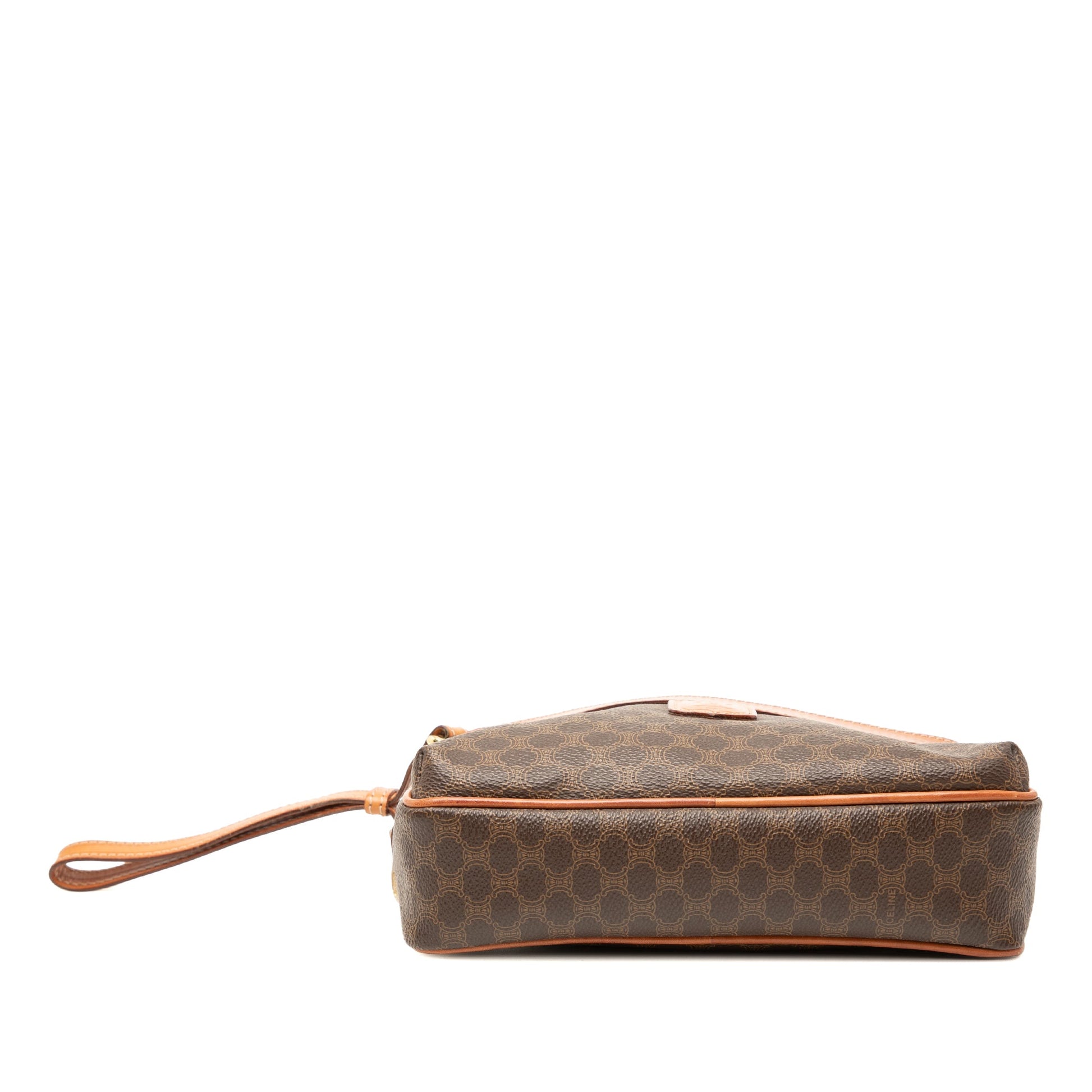 Celine Macadam Coated Canvas Clutch