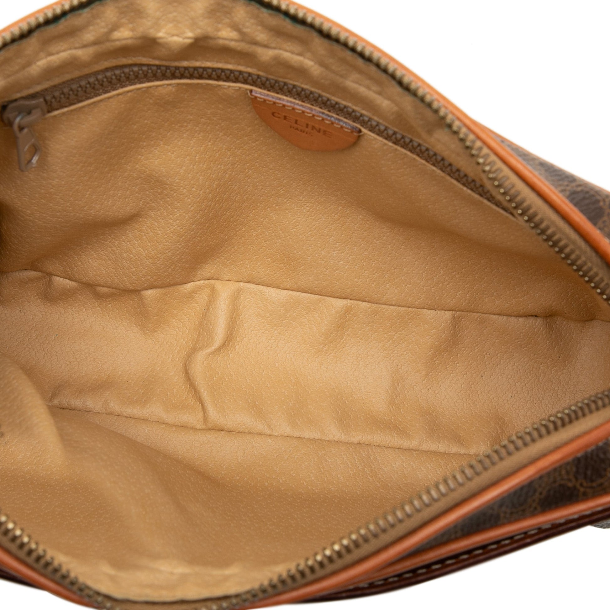 Celine Macadam Coated Canvas Clutch