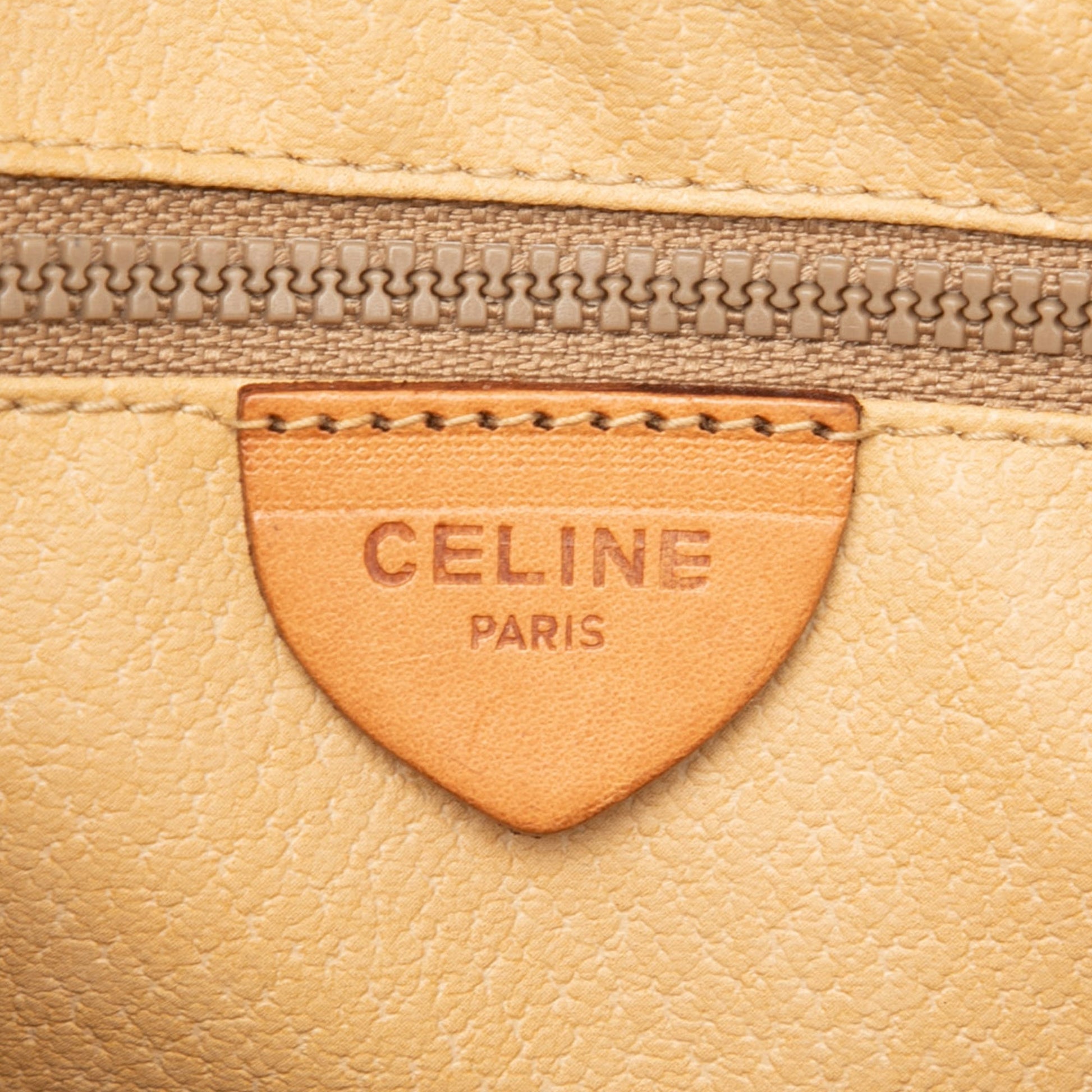 Celine Macadam Coated Canvas Clutch