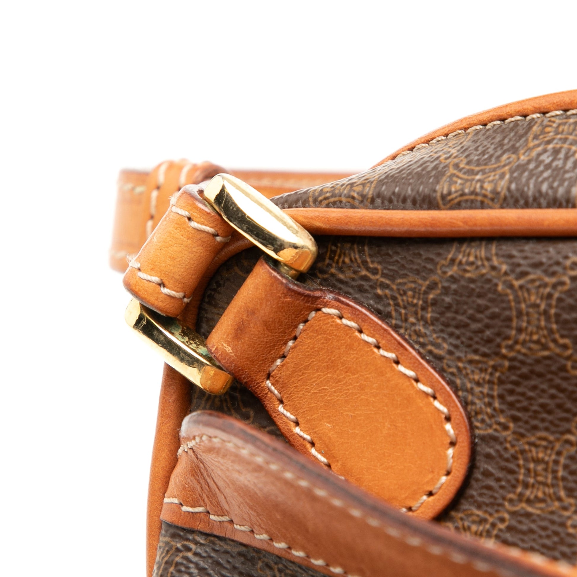 Celine Macadam Coated Canvas Clutch