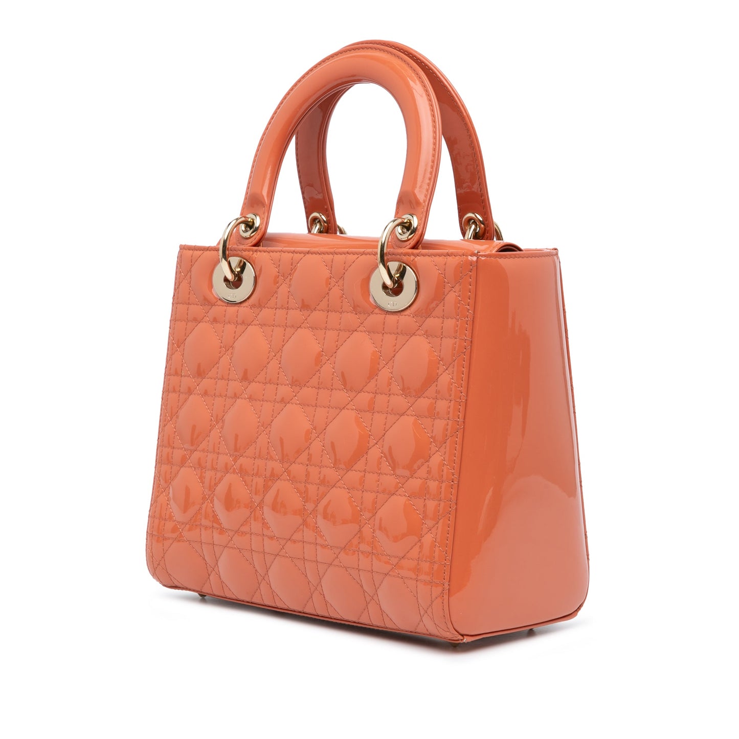 Dior Medium Patent Cannage Lady Dior