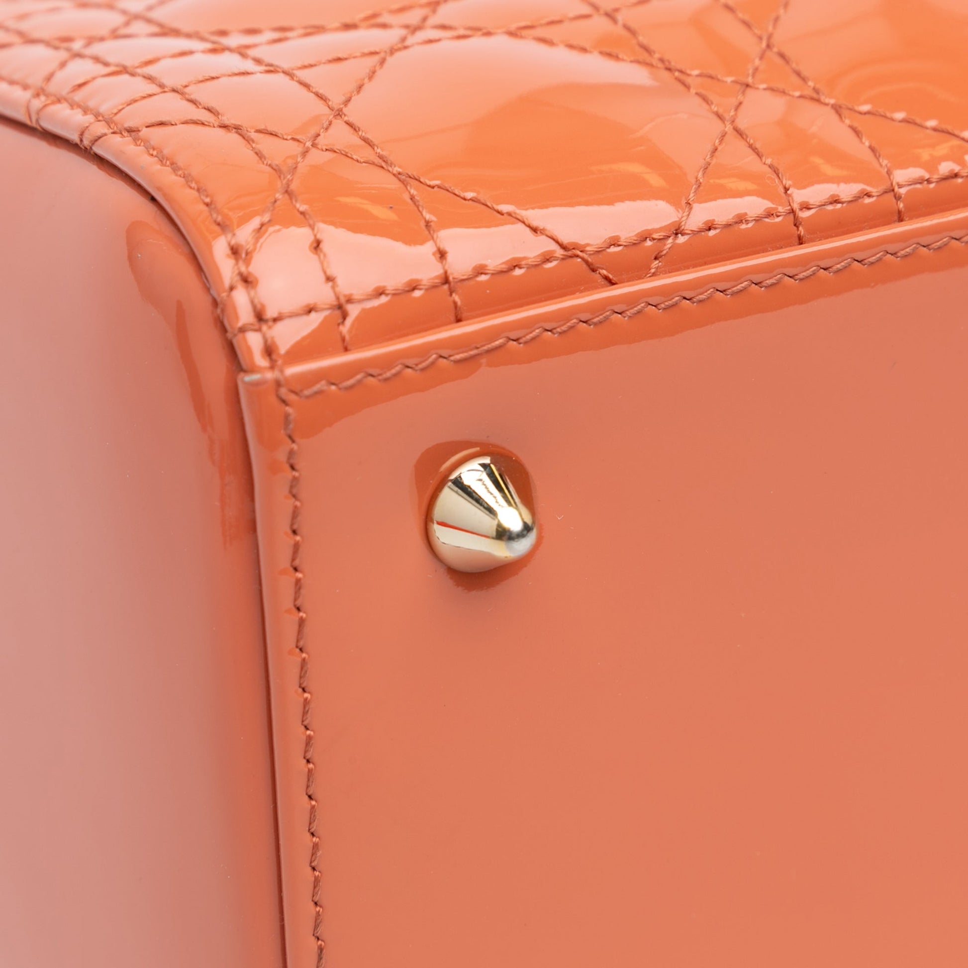 Dior Medium Patent Cannage Lady Dior