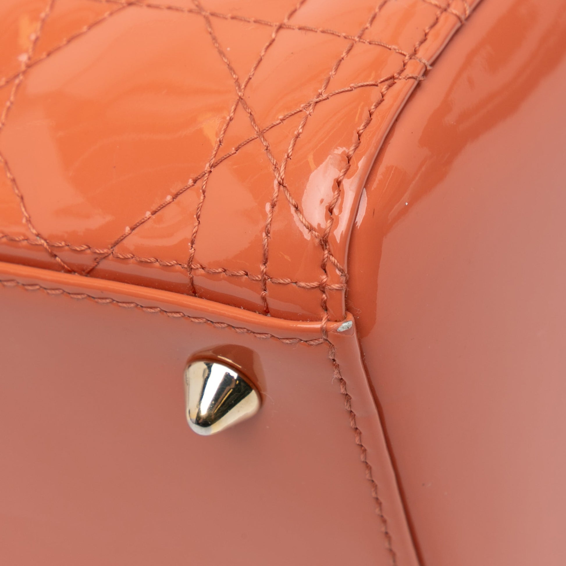 Dior Medium Patent Cannage Lady Dior
