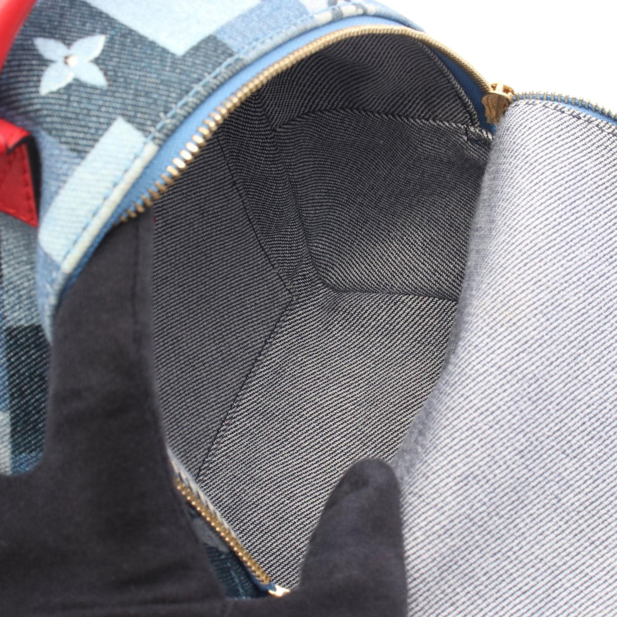 Louis Vuitton Monogram Denim Palm Springs — Blue