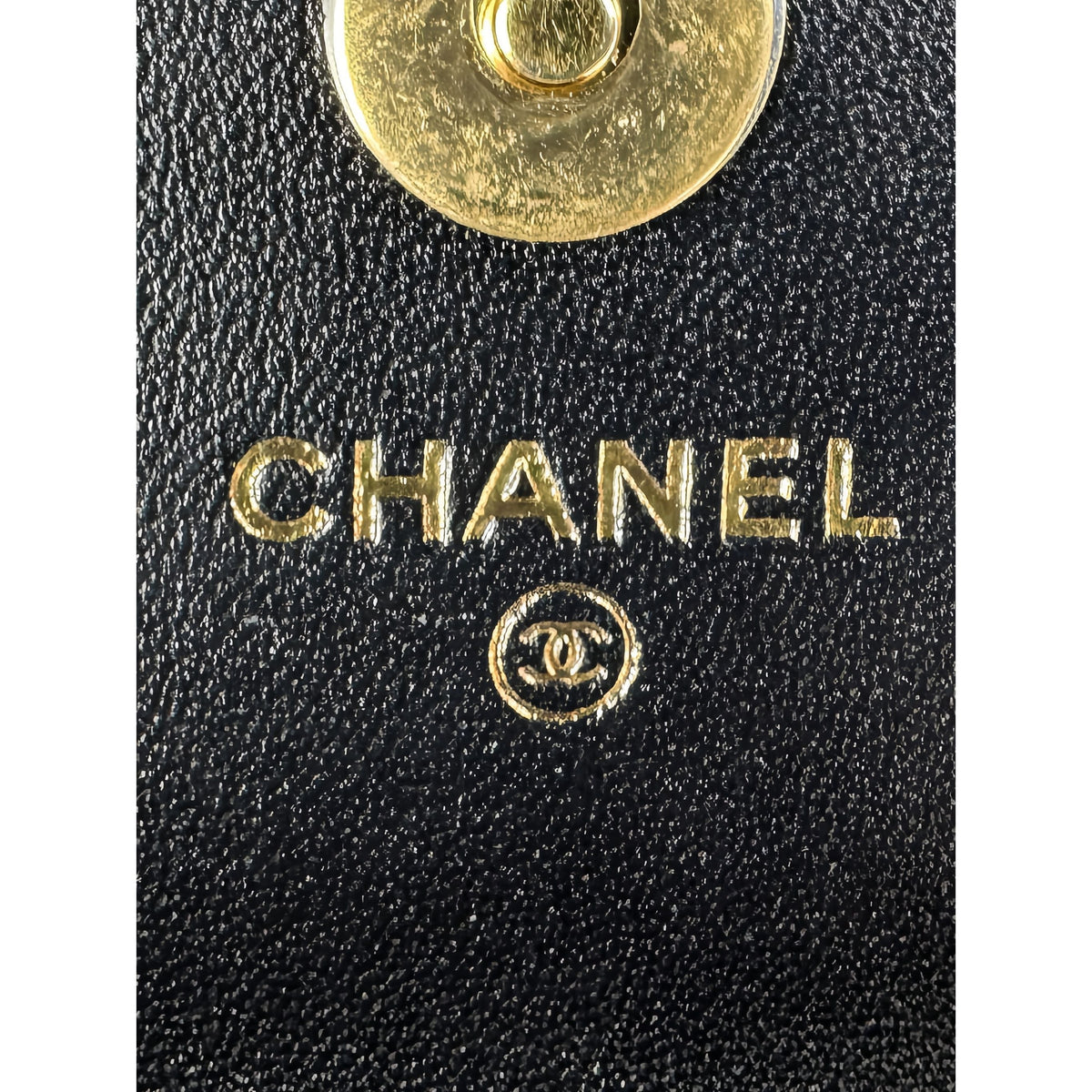 Chanel Mini Quilted Lambskin Resin Pearl Chain Flap — Black