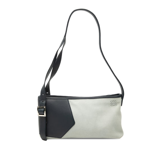 LOEWE Suede Anagram Switching Shoulder Bag