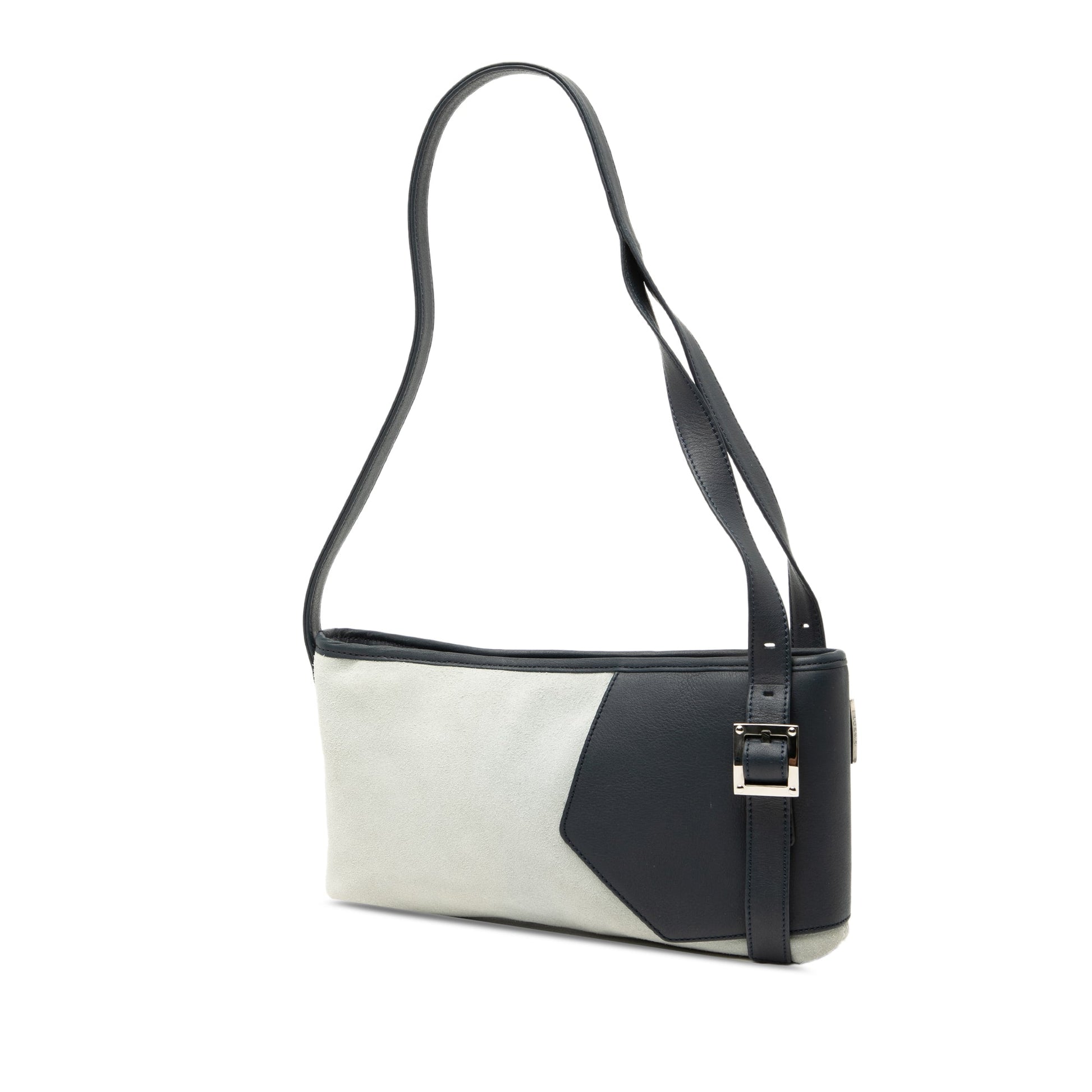 LOEWE Suede Anagram Switching Shoulder Bag