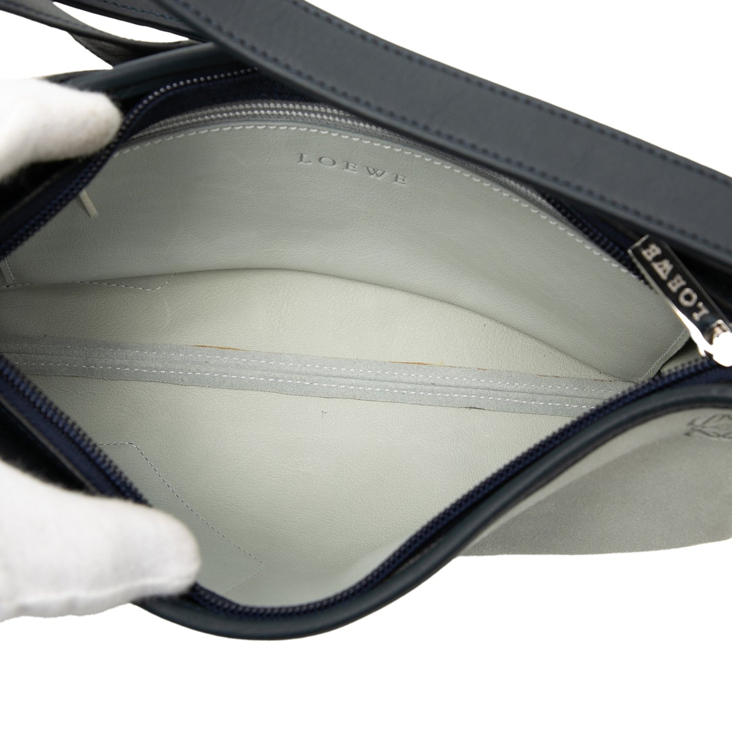 LOEWE Suede Anagram Switching Shoulder Bag