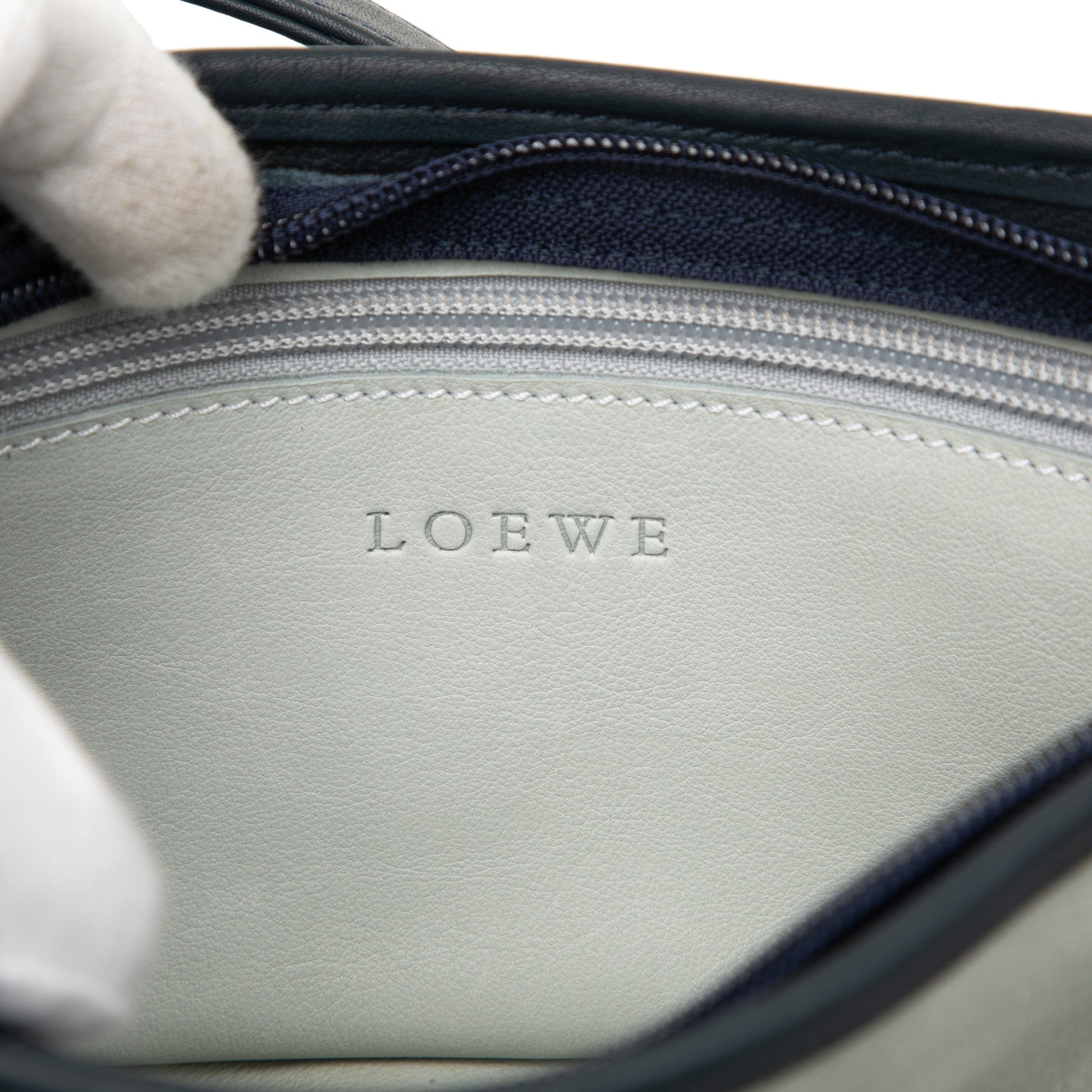 LOEWE Suede Anagram Switching Shoulder Bag