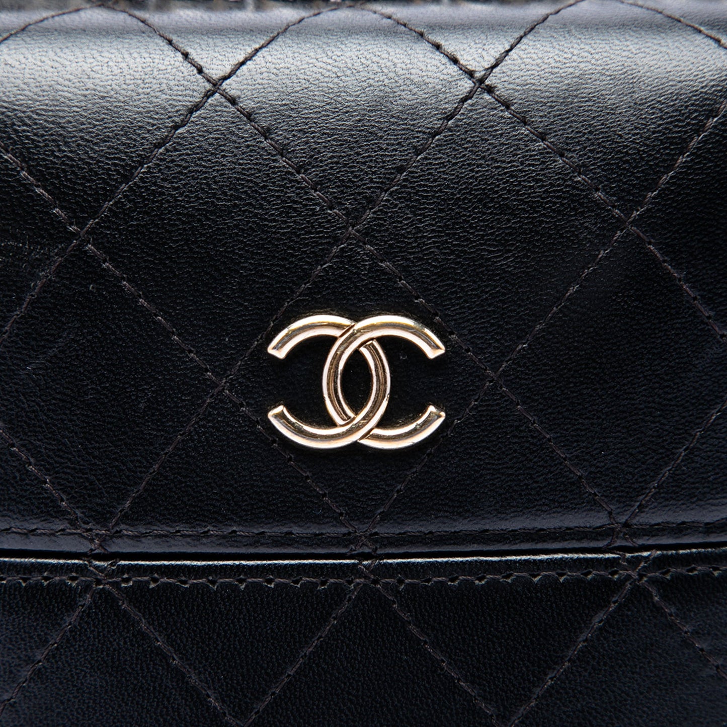 Chanel CC Quilted Lambskin Chain Around Phone Holder