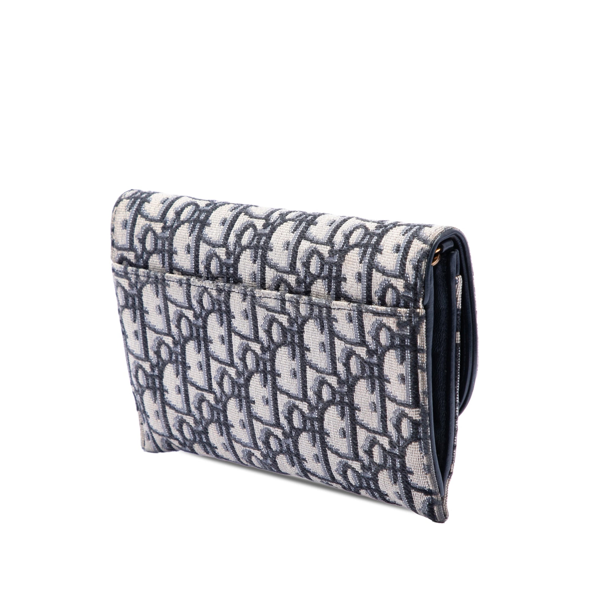 Dior Oblique Canvas Saddle Wallet On Chain