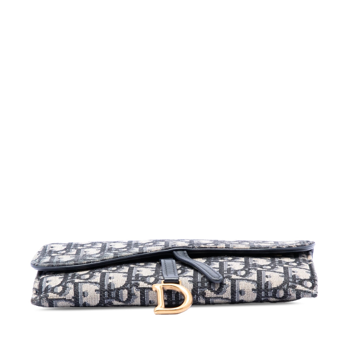 Dior Oblique Canvas Saddle Wallet On Chain