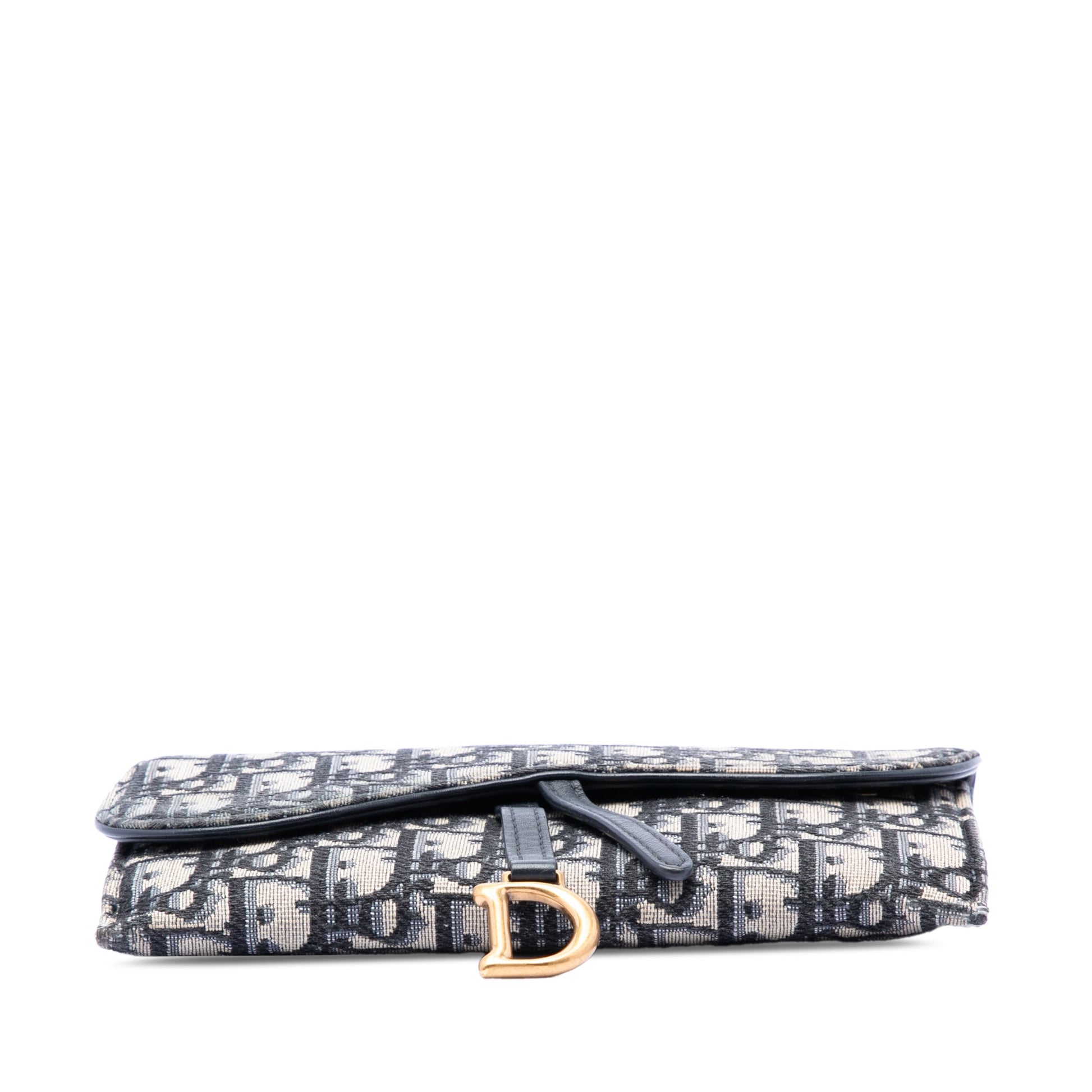 Dior Oblique Canvas Saddle Wallet On Chain