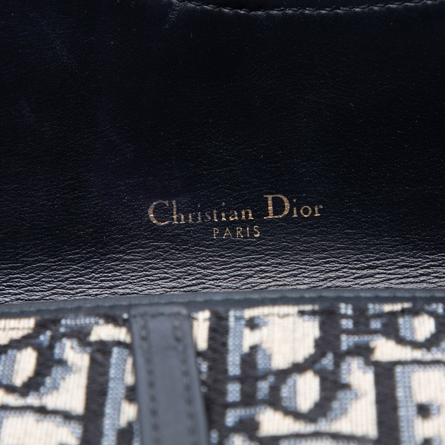 Dior Oblique Canvas Saddle Wallet On Chain