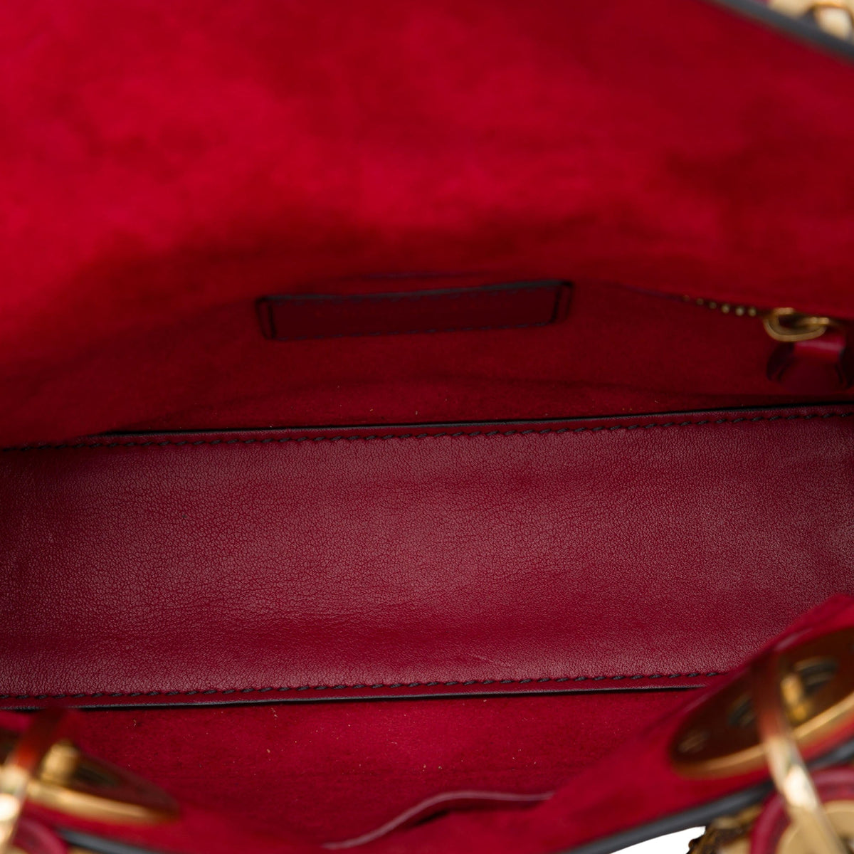 Dior Mini Lambskin Cannage Studded Supple Lady Dior