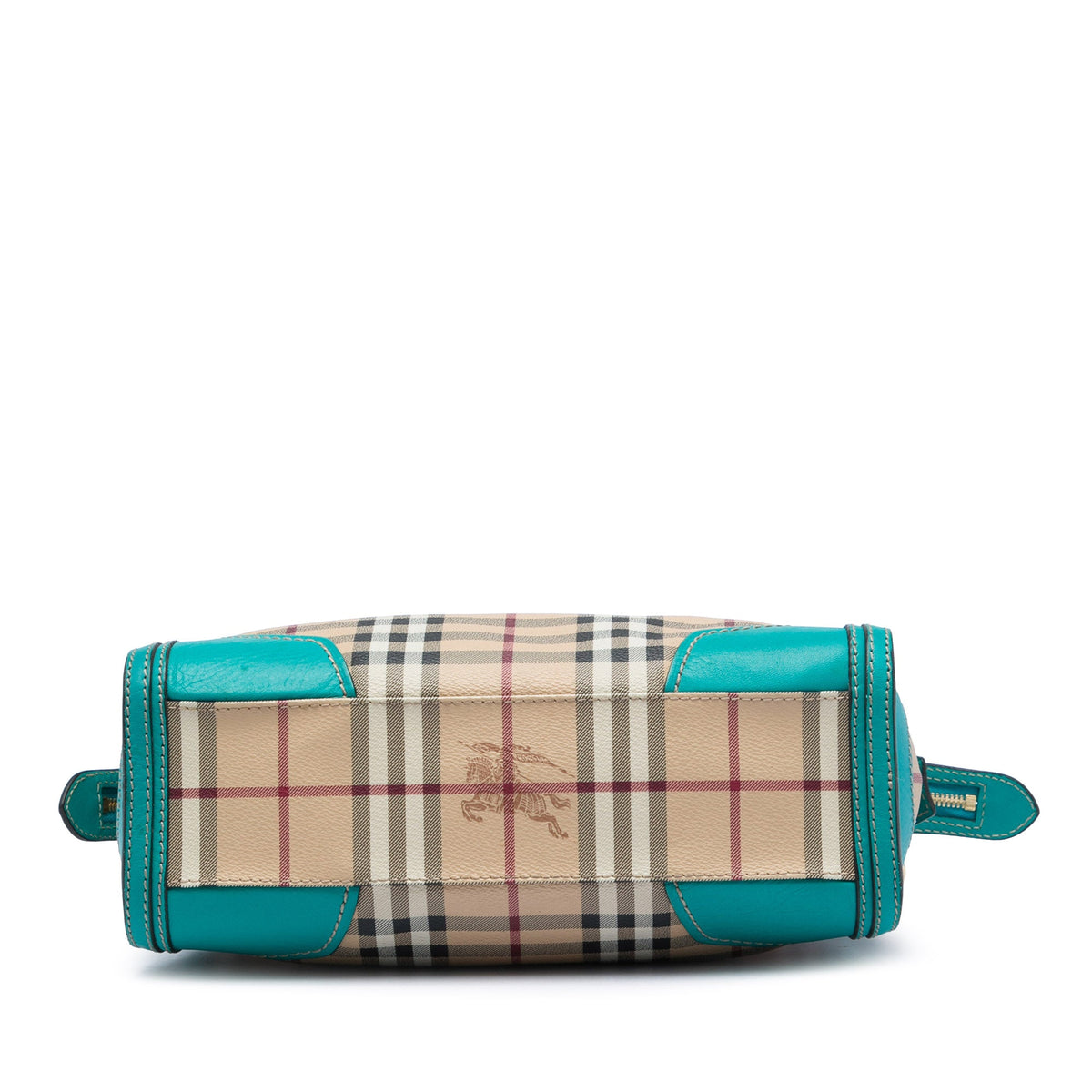 Burberry Small Haymarket Check Coated Canvas Honeywood Tote