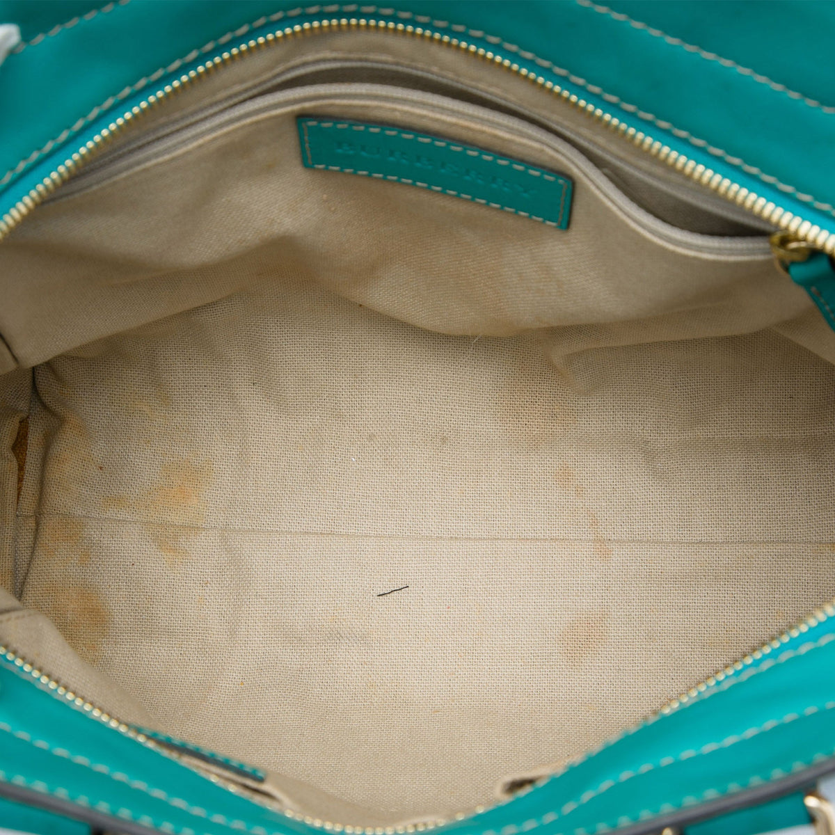 Burberry Small Haymarket Check Coated Canvas Honeywood Tote