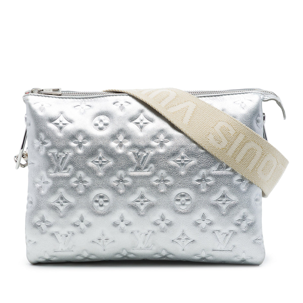 Louis Vuitton Monogram Embossed Puffy Lambskin Coussin PM