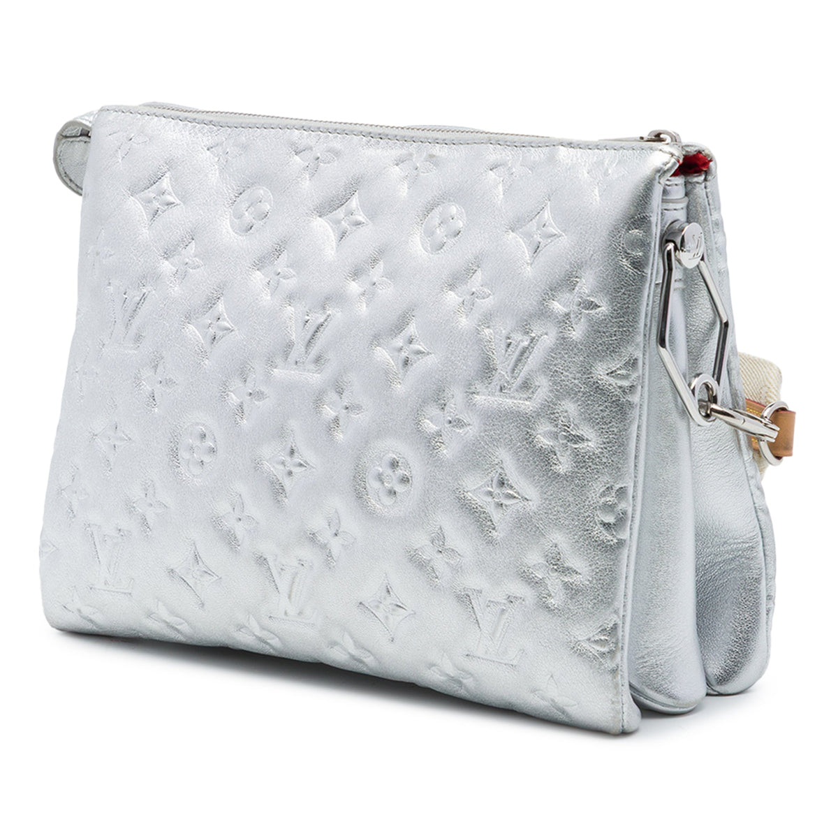 Louis Vuitton Monogram Embossed Puffy Lambskin Coussin PM